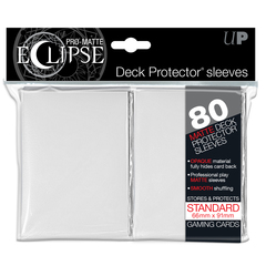 Ultra Pro Standard Size PRO-Matte Eclipse Sleeves - White - 80ct